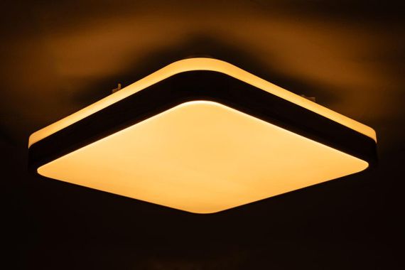 GLOW матовий 60W  391*391*65мм 3000К-6500К з ДК горіх | Зображення 1
