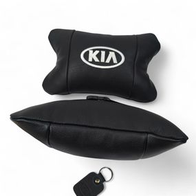 Дорожня подушка під голову Kia, Подушки-підголівники для салону автомобіля, Подушка підголівник метелик NS-60