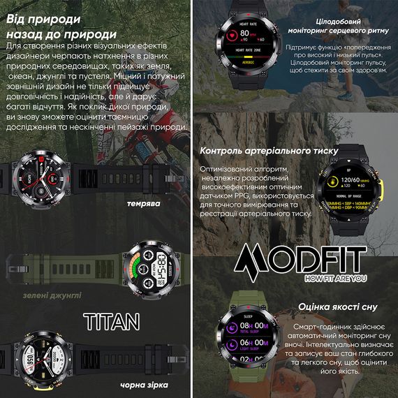 Годинник M3odfit  Titan Black-Gold 35 мм. | Зображення 4