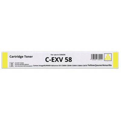 Тонер-картридж Canon C-EXV58Y yellow (3766C002)