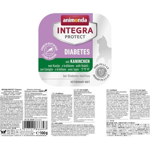 Корм вологий ветеринарний для кішок Integra Protect Diabetes with Rabbit у разі діабету, з кроликом, 100 г | Зображення 1