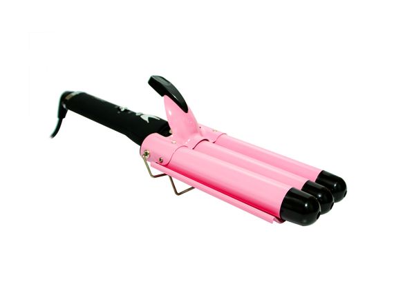 Потрійна Плойка для волосся Gemei GM 1956 65W | Вертикальна плойка для локонів | плойка бігуді | 3 хвилі | Зображення 2