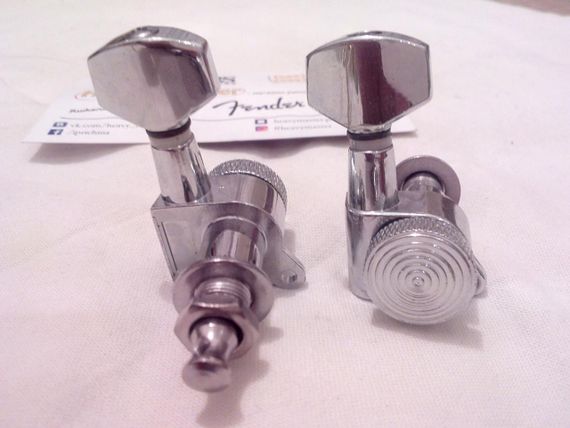 Колки локовые для электрогитары и акустической гитары 3L+3R Lock хромовые | Зображення 2