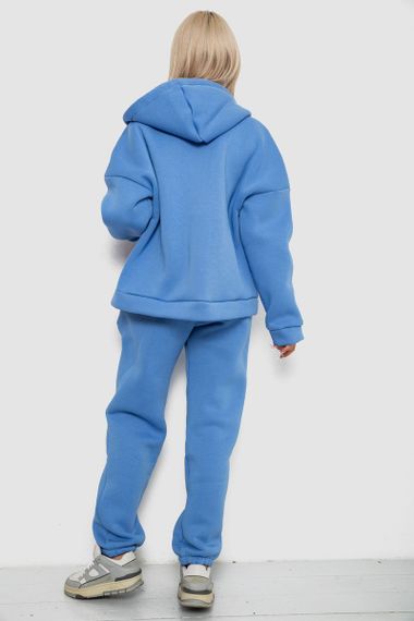 Спортивный костюм женский на флисе, цвет джинс, 238R5715 | Зображення 3