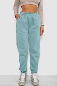 Спортивные штаны женские на флисе  -уценка, цвет оливковый, 238R58671-U-1