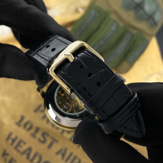 Класичний чоловічий годинник Awarder 022-3D Не Забуду Дім Gold-Black | Зображення 4