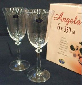 Набір келихів для вина Bohemia Angela 350 мл 6 шт 40600/350 фужери для урочистостей і свят | Зображення 2
