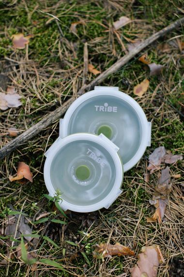 Миска-контейнер складана Tribe 800 мл olive, силіконовий похідний посуд трайб, туристична ємність для кемпінгу й подорожей | Зображення 6