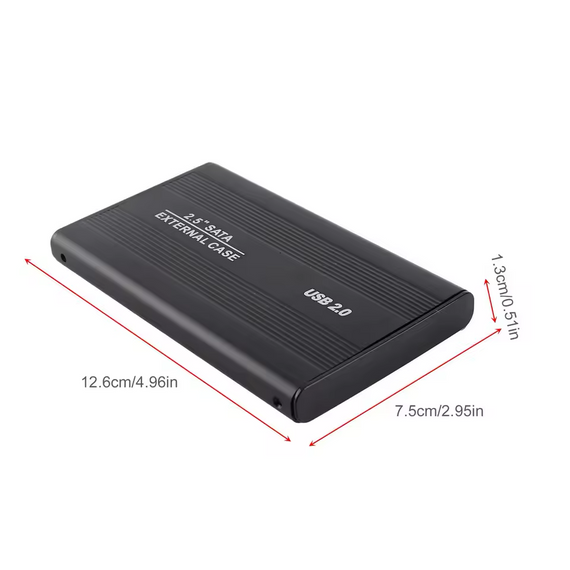 Зовнішній корпус для жорсткого диска 2.5" USB 2.0 алюмінієвий HDD/SSD | Зображення 2