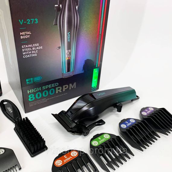 Машинка для стрижки хорошая, Машинка для стрижки с множеством насадок Триммер висков DE-15 | Зображення 4