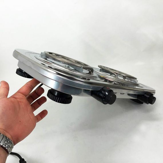 Електрична плита Rainberg RB-008 на 2 поверхні спіральна + 2 регулятори 3500 Вт | Зображення 8