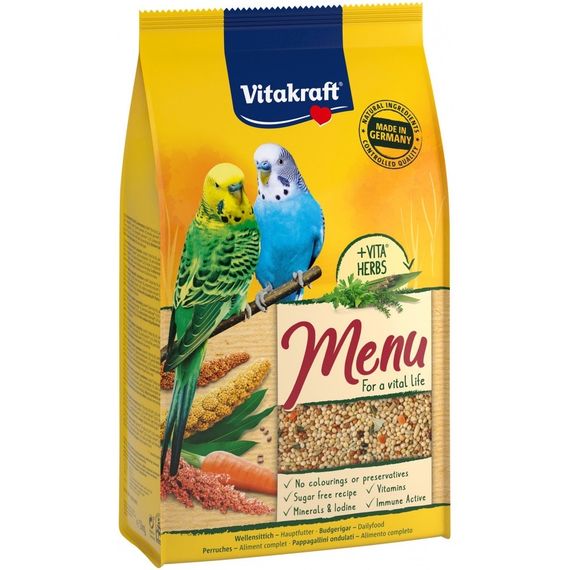 Корм для хвилястих папуг Vitakraft Menu, 1 кг