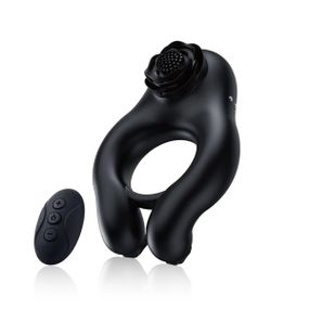 Эрекционное кольцо с дистанционным пультом BeYourLover ABE PENIS RING, чёрное Sex Aura