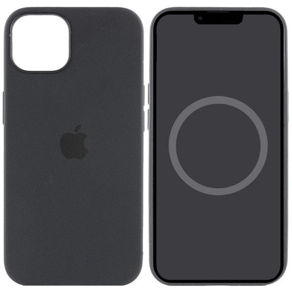 Чохол Silicone case (AAA) full with Magsafe and Animation для Apple iPhone 15 Pro (6.1") Чорний / Black