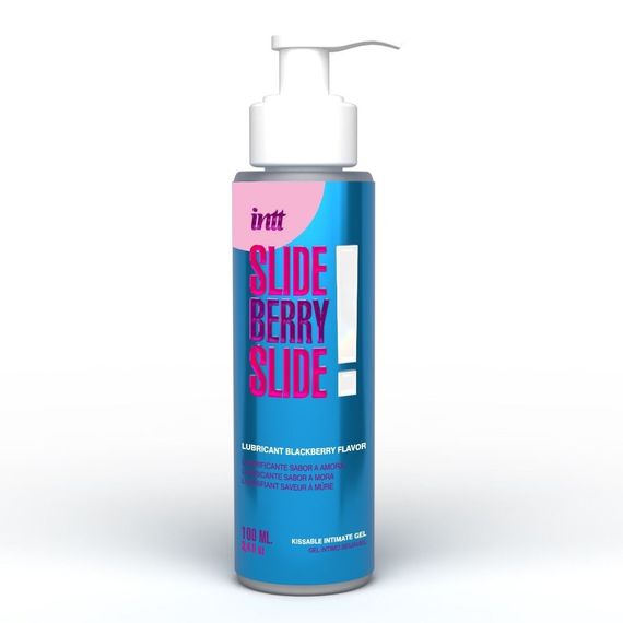 Лубрикант Intt Slide Berry Slide! (100 мл) на водной основе, со вкусом ежевики