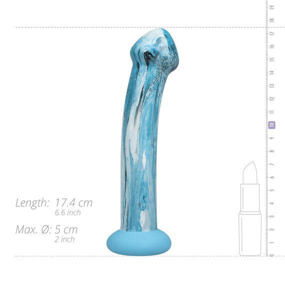 Стеклянный дилдо Gildo - Ocean Ripple Glass Dildo | Зображення 6