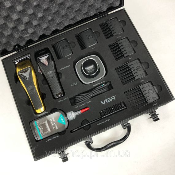 Надійна машинка для стрижки VGR V-015, Машинка для стрижки акумуляторна з насадками NT-15 | Зображення 6