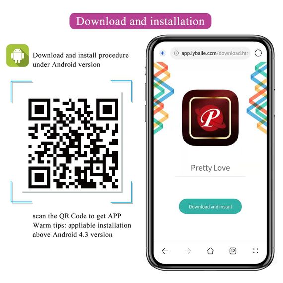 Вібростимулятор PRETTY LOVE Aari, 10 vibration functions Mobile APP Long-distance Control 10 thumpin sexstyle | Зображення 1