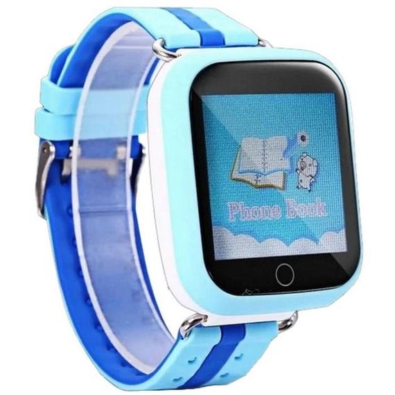 Дитячий розумний годинник з GPS Smart baby watch Q750 Blue, смарт годинник-телефон з сенсорним екраном TX-575 та іграми | Зображення 2