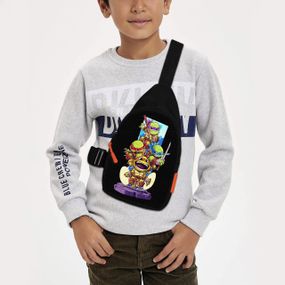 Сумка через плечо детская Черепашки-ниндзя 29х17 см сумка слинг для мальчика (02277)