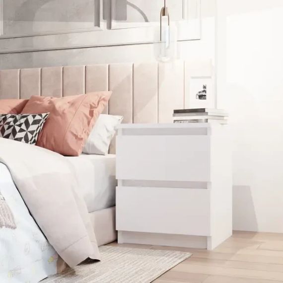 Тумбочка приліжкова/ Банкетка в спальню STL-MD 78 (Г30/Ш32/В41, БІЛА) | Зображення 3