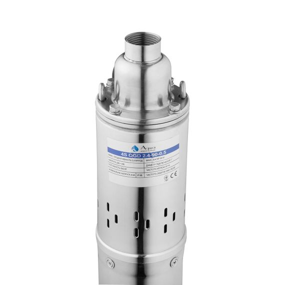 Насос глибинний шнековий Agua 4S QGD2,4-90-0,50 Hmax 90 м Qmax 40 л/хв P 500 Вт з вбудованим конденсатором | Зображення 3