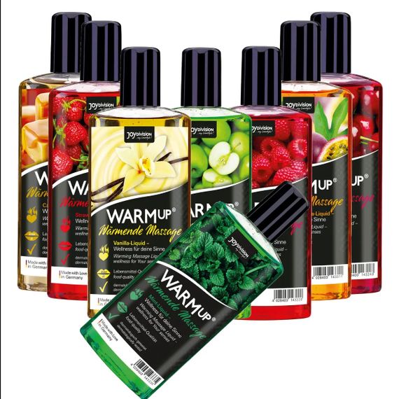 Олія для масажу зігрівальна та їстівна WARMup Caramel 150ml | Зображення 6