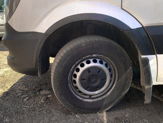 Накладки на арки вузькі (4 шт, чорні) для Volkswagen Crafter 2006-2017рр | Зображення 4