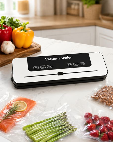 Вакуумний пакувальник для продуктів Vacuum Sealer + вакуумні пакети 10 штук