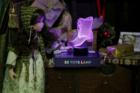 3D світильник нічник з пультом "Чобіток" 3DTOYSLAMP | Зображення 1