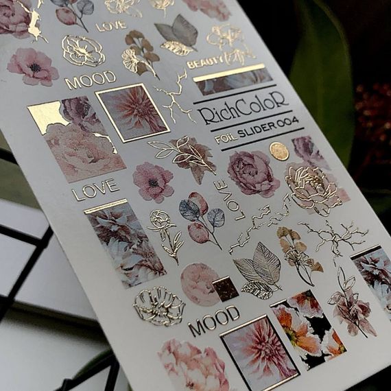 Фольгований слайдер RichColor 004 на водяній основі (6.5x9.5см) | Зображення 4