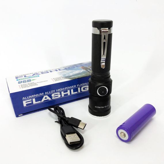 Ліхтар для дому з зарядкою від розетки, Армійські тактичні ліхтарі, Невеликий ручний ліхтар QB-49 | Зображення 7