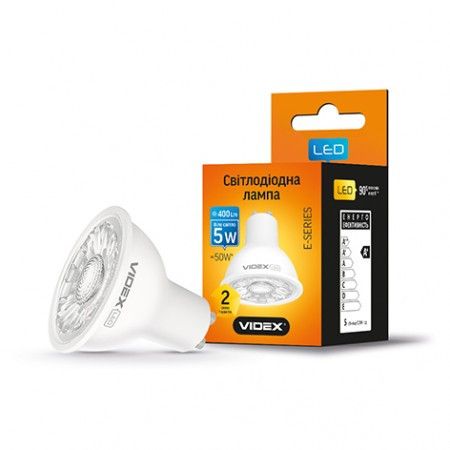 LED лампа VIDEX MR16eL 5W GU10 4100K 220V (Кут 36 °)
