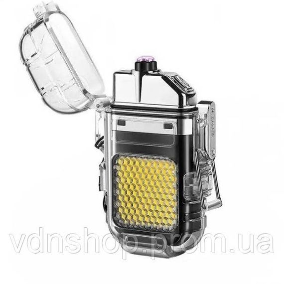 Запальничка спіральна водонепроникна електронна з LED ліхтариком та зарядкою від USB OL-90 | Зображення 6