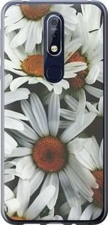 Чохол на Nokia 7.1 Ромашки v2 із силікону FCh_028759