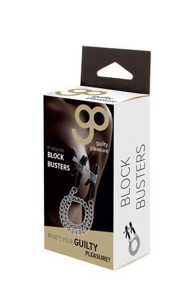 Затискачі на соски GP BLOCK BUSTERS NIPPLE CLAMPS Sex Aura | Зображення 1