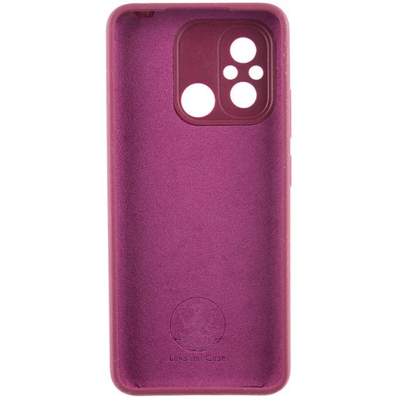 Чехол Silicone Cover Lakshmi Full Camera (AAA) with Logo для Xiaomi Redmi 12C Бордовый / Plum | Зображення 1