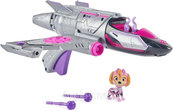 Щенячий Патруль Мегакіно Великий літак-трансформер і фігурка Скай Paw Patrol Mighty Movie Rescue Jet with Skye | Зображення 1