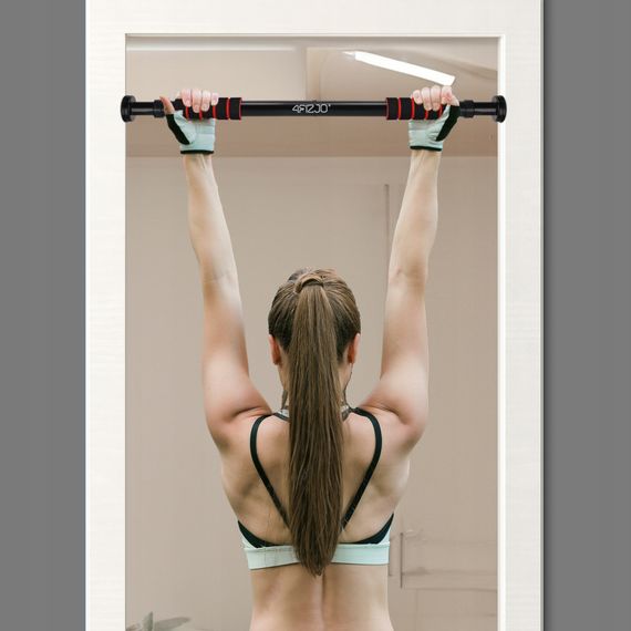 Турнік розсувний 4FIZJO Basic 61.5-100 см Black/Red (P-5905973402712) | Зображення 9