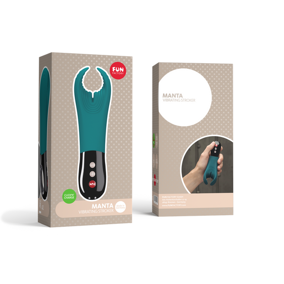 Вібратор Fun Factory Manta Зелений стимулятор для пеніса для чоловіків та пар водонепроникний 18 см | Зображення 4