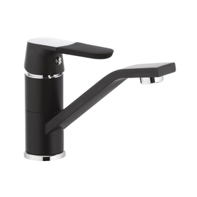 Смеситель для умывальника Mixxus Premium TIGER 555 (вилив 15 см) черный (MI0568)