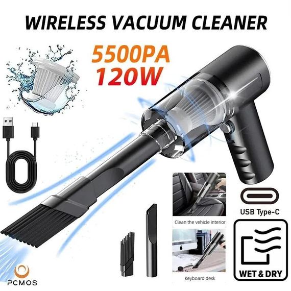 Автопилосос Vacuum Cleaner SS-818 потужний для авто XPRO LK202309-09 (42706-SS-818_460) | Зображення 3