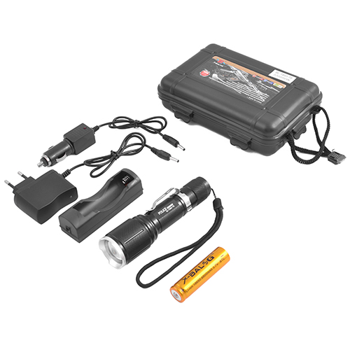 Фонтар 1860-T6 ЗУ 220V/12V, 1x18650 | Зображення 1