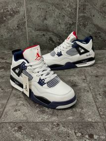 Кросівки Nike Air Jordan 4 Retro (white navy)