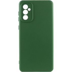 Чехол TPU GETMAN Liquid Silk Full Camera для Samsung Galaxy A35 Зеленый / Dark green