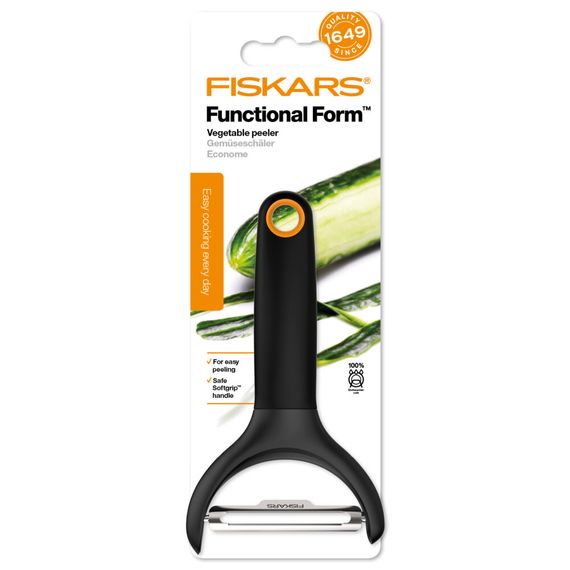 Нож для чистки овощей с подвижным лезвием (Y форма) Fiskars Form (1016122) | Зображення 1
