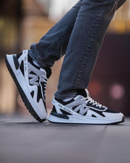 Кросівки чоловічі New Balance White Black | Зображення 7
