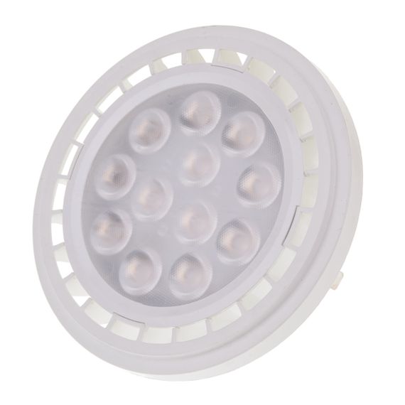 Лампа светодиодная LED 9W 12V G53 CW AR111 AC/DC