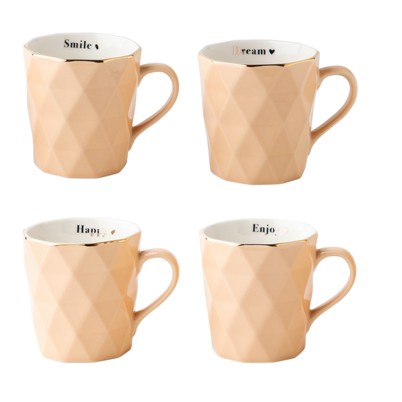 Чашка VT-C-164330 Ледяная бежевая 330 мл Vittora