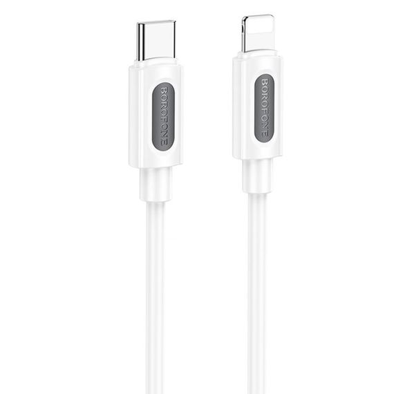 Дата кабель Borofone BX114 Structure Type-C to Lightning 27W (1m) White